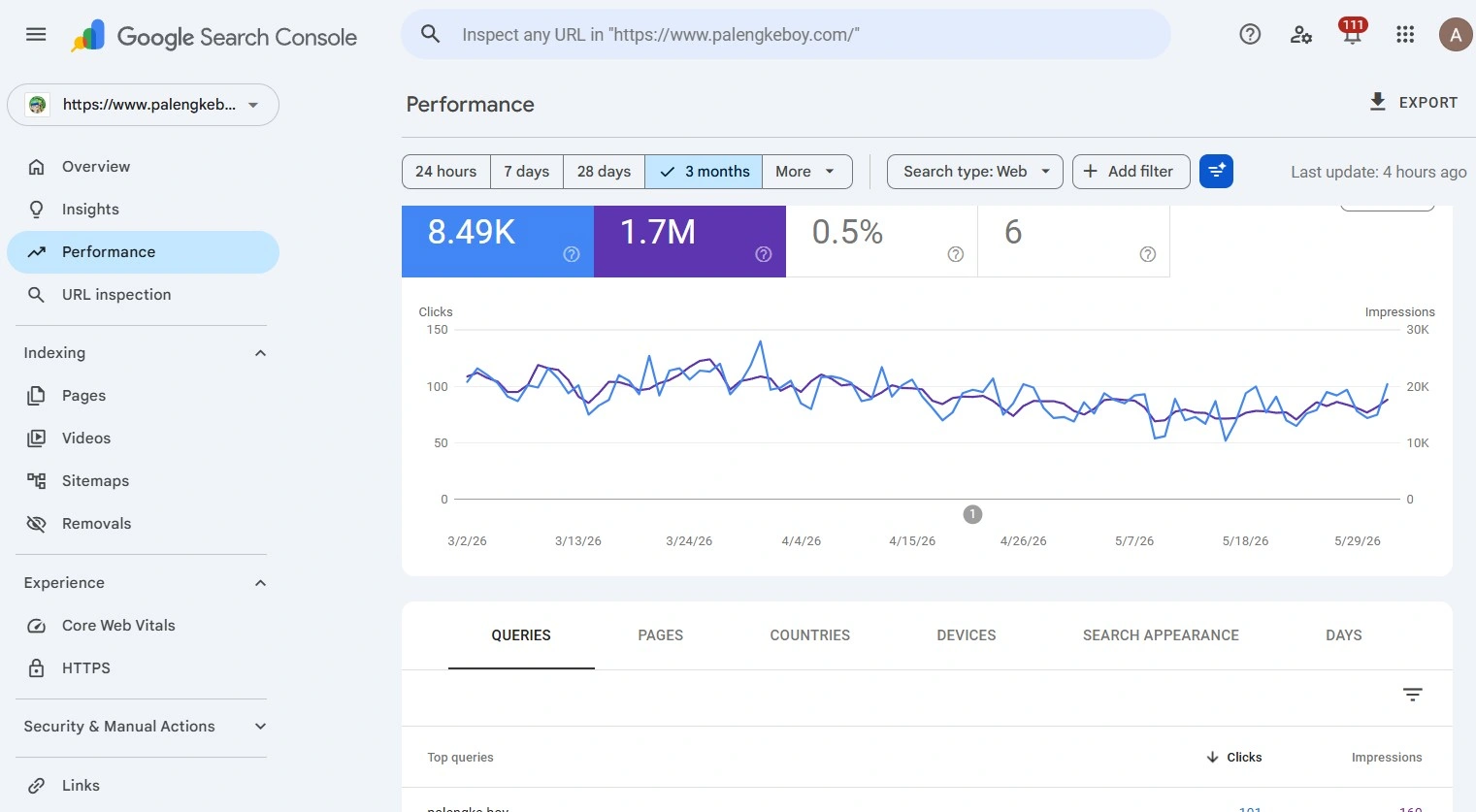 Palengke Boy SEO Campaign Results — Rankings and Organic Traffic Growth